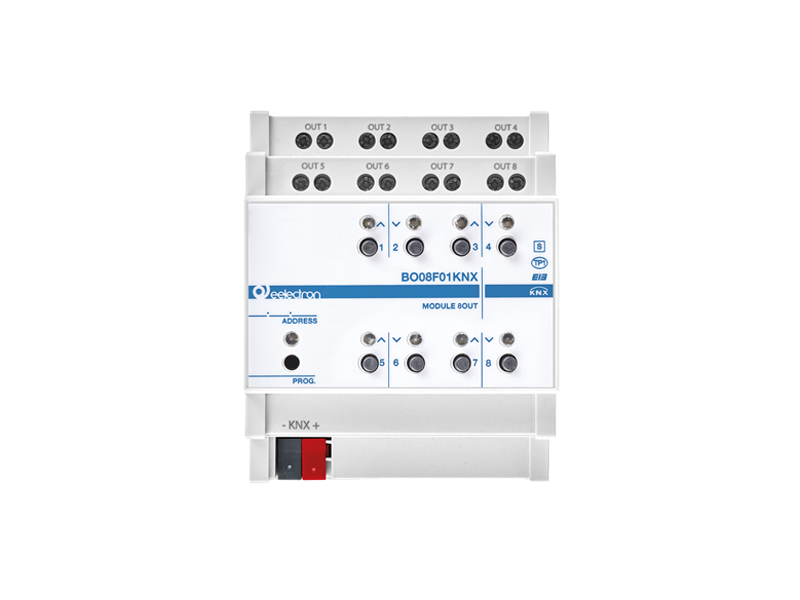 Eelectron BO08F01KNX KNX switching actuator plus 8-fold