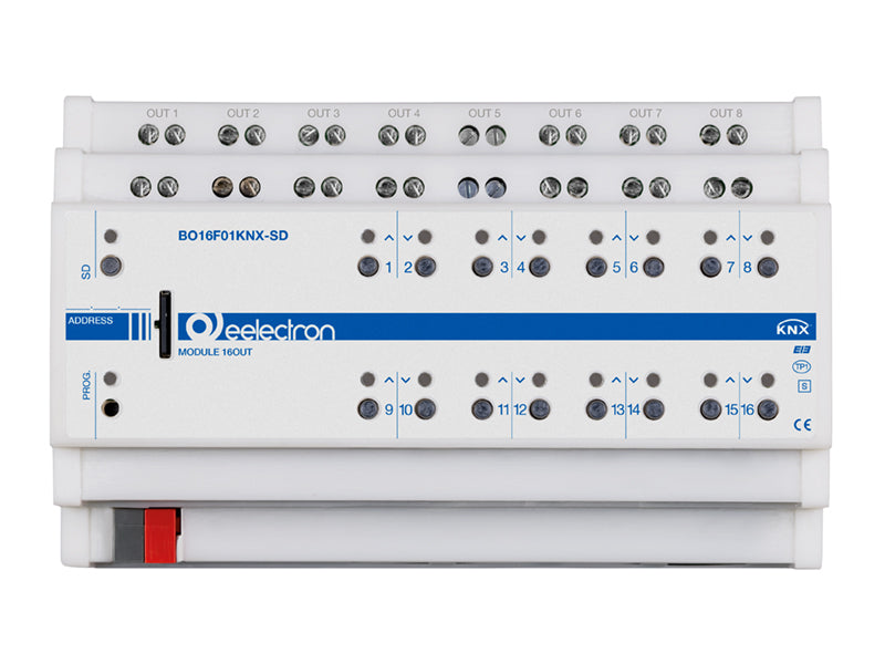 Eelectron BO16F01KNX-SD KNX switching actuator plus 16x, SD card