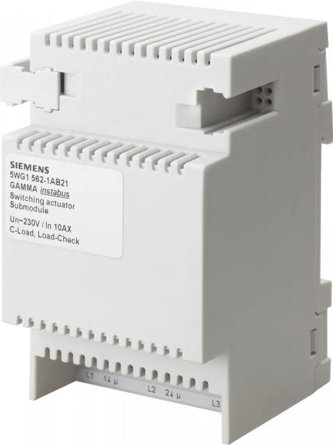 N 513/21 - Switch actuator submodule, 3 x AC 230/400 V, 20 AX, C load, load-check