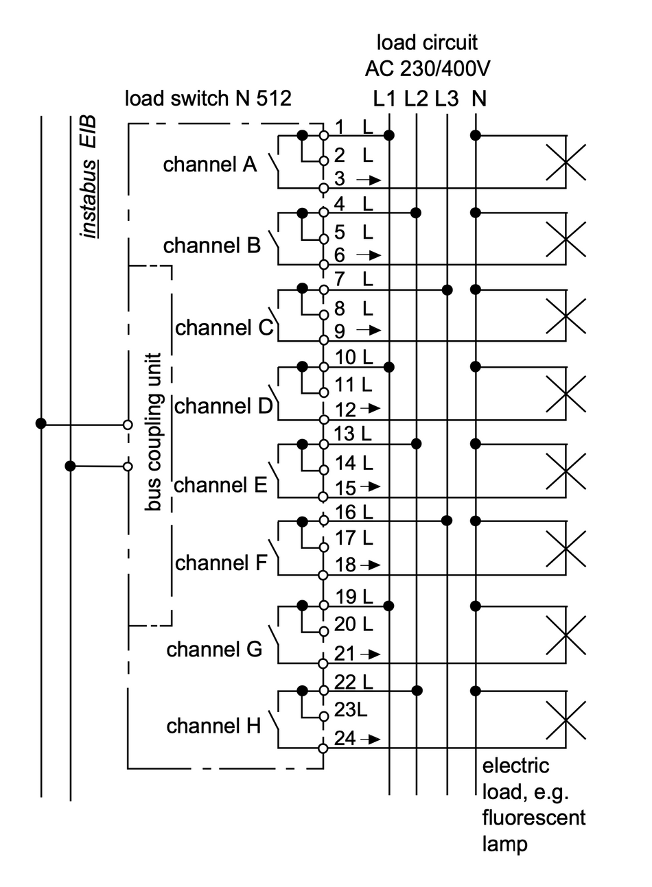 Relay Module, 8 x 20A, 120/277VAC