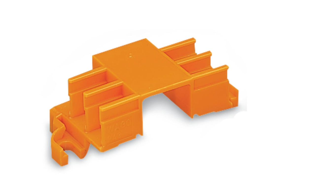 Mounting carrier; for 243 series connectors (4-6); orange (50 units)