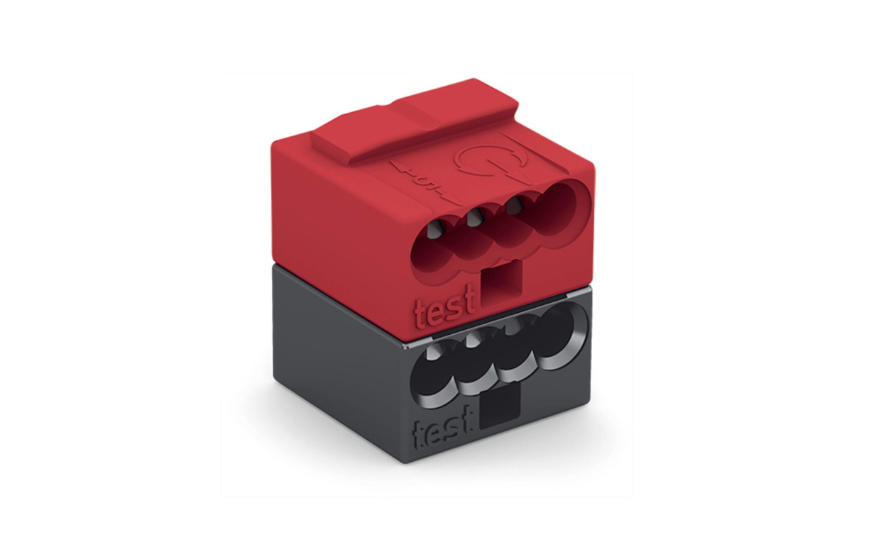Plug-in connection terminal Series 243, dark gray/red (50 units)