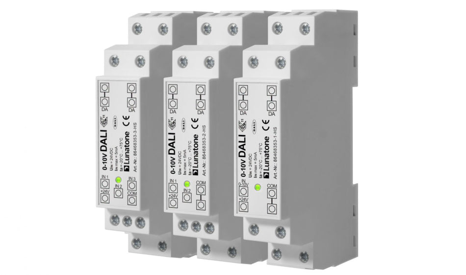 0-10V to DALI Converter DIN Rail – Multi-Channel DT6