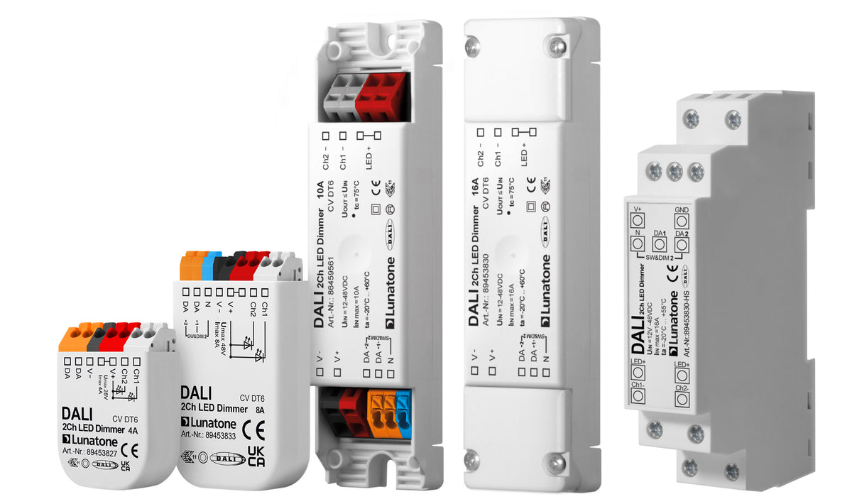 Lunatone DALI 2Ch LED Dimmer CV DT6