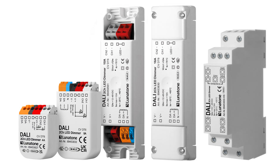 DALI 2Ch LED Dimmer 16A DIN Rail