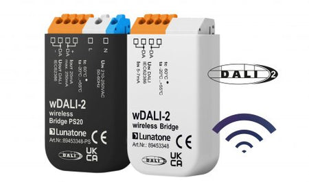 Lunatone wDALI-2 Bluetooth 5 wireless Bridge and PS20