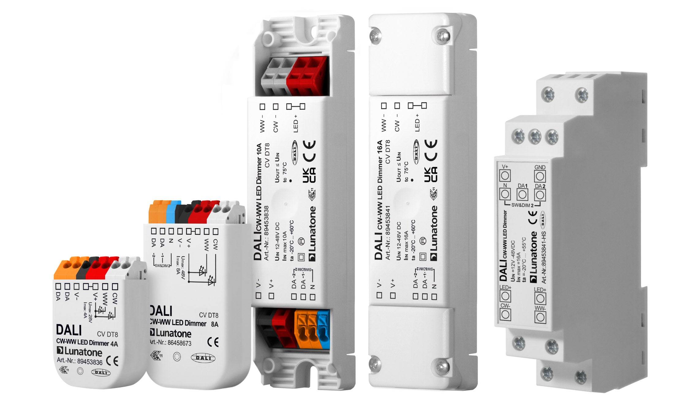 DALI DT8 CW-WW PWM 16A, Din Rail