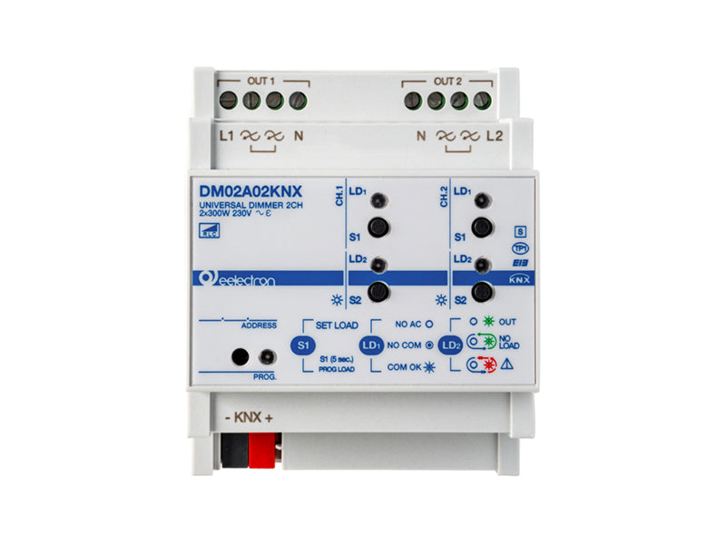 Eelectron DM02A02KNX KNX dimmer actuator 2-way, 300 W