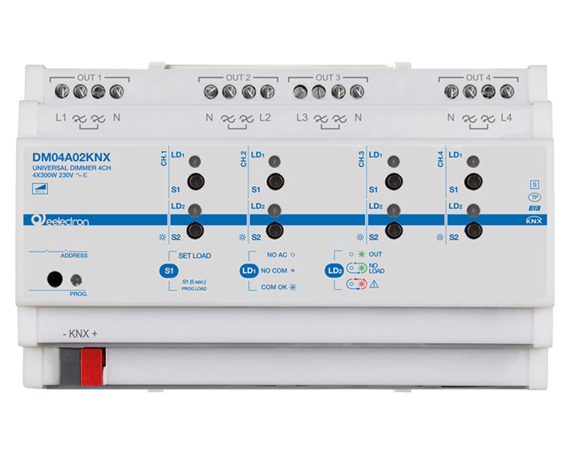 Eelectron DM04A02KNX KNX dimmer actuator 4-way, 300 W