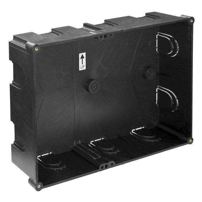 Wall-mount box for solid walls, 275 x 186 x 56 mm
