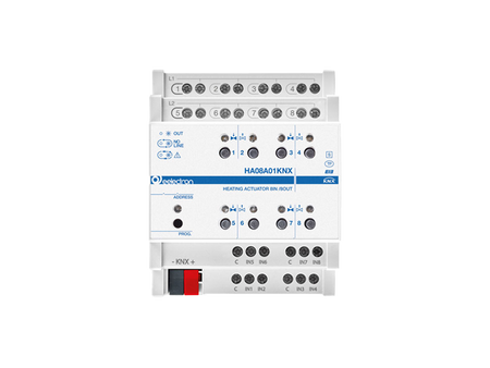 Eelectron HA08A01KNX KNX heating actuator 8-fold, 8 binary inputs