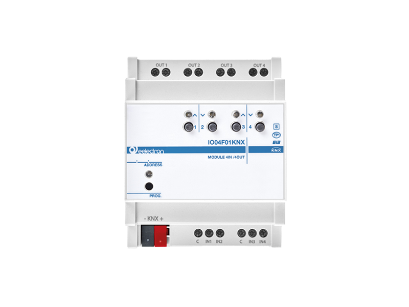 Eelectron IO04F01KNX KNX Universal Actuator 4-way, 4 binary inputs