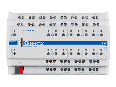 Eelectron IO16F01KNX-SD KNX Universal Actuator 16-fold, 16 binary inputs, SD card