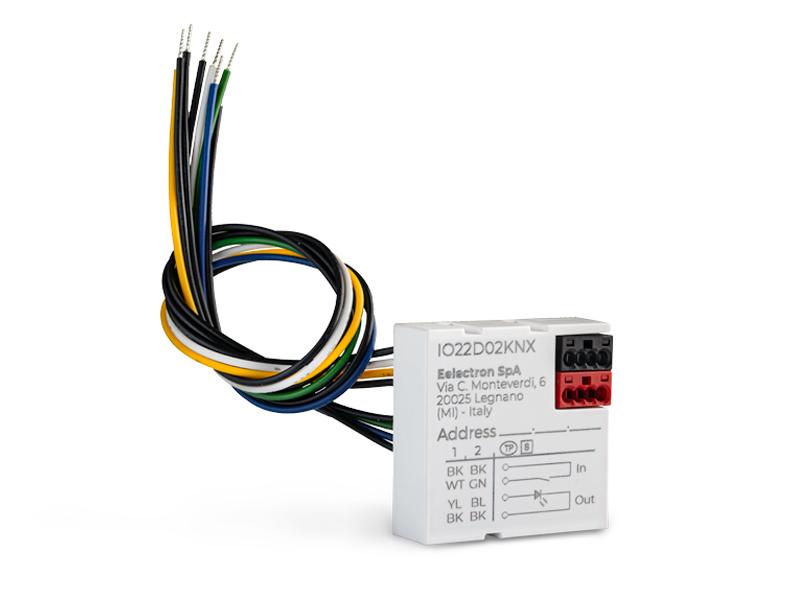 Eelectron IO22D02KNX KNX push-button interface 2-way, 2 LED outputs