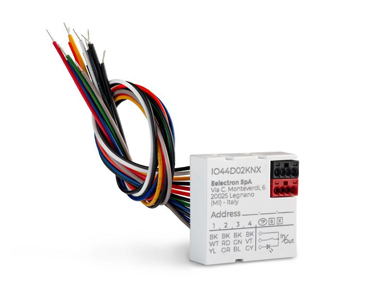 Eelectron IO44D02KNX KNX push-button interface 4-way, 4 LED outputs