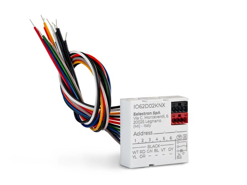 Eelectron IO62D02KNX KNX push-button interface 6-way, 2 LED outputs