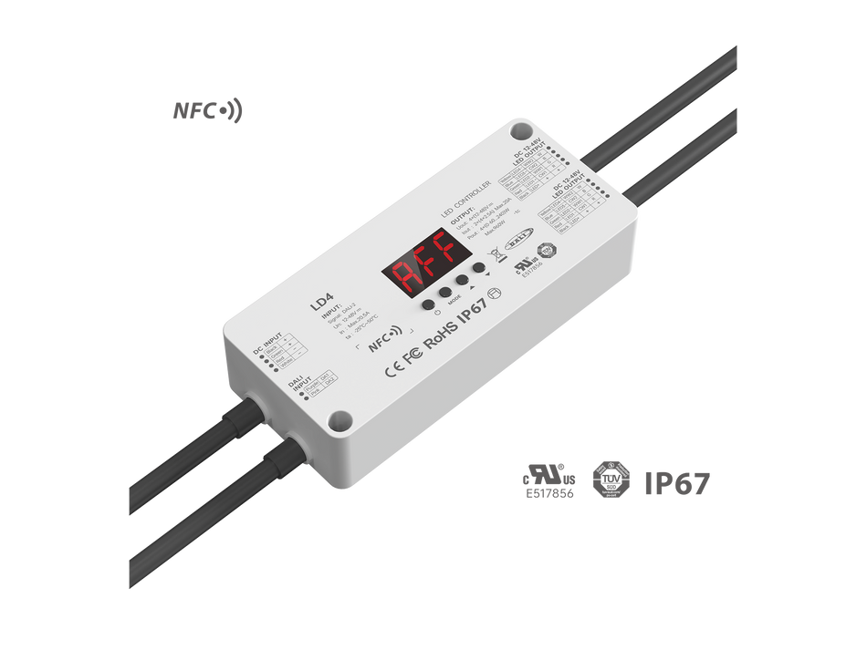 UL-Certified DALI-2 NFC RGBW Low-Voltage IP67 Controller