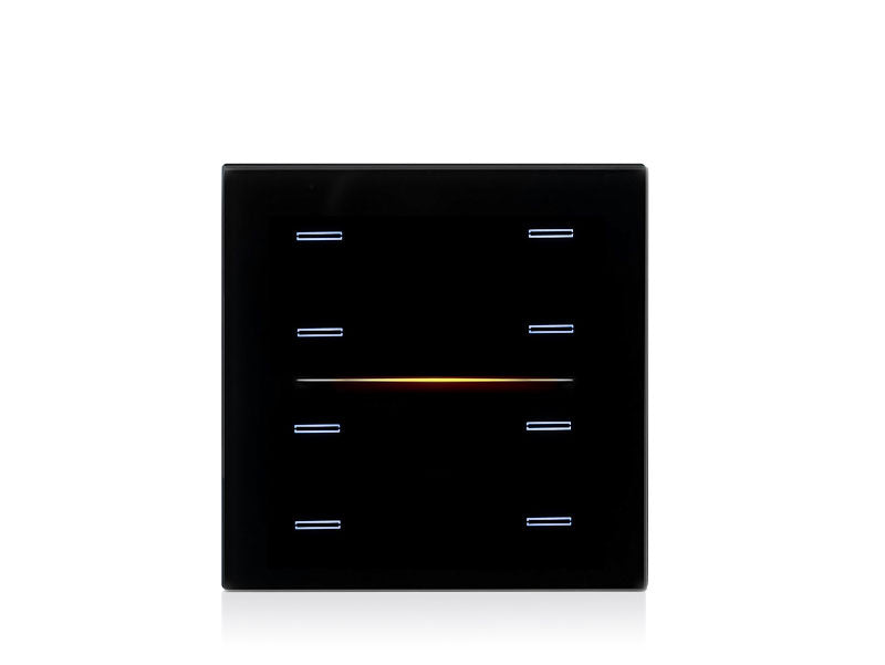 Eelectron 9025GL08L03 KNX Touch Sensor Cover GLASSPAD Line 8-speed, single – black