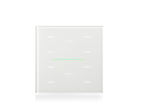 Eelectron 9025GL10L01 KNX push sensor cover GLASSPAD Line 10-speed, single – white