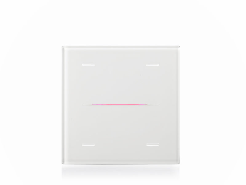 Eelectron 9025GL04L01 KNX Touch Sensor Cover GLASSPAD Line 4-way, Single – white