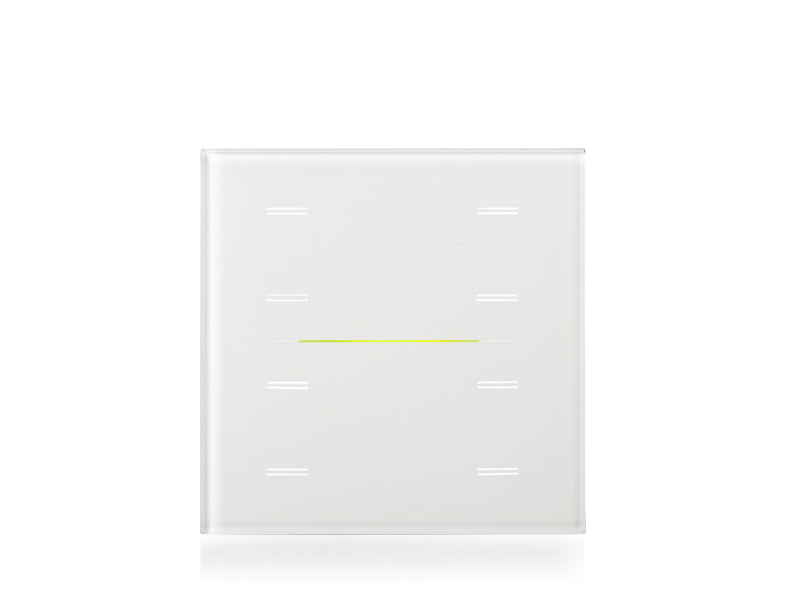Eelectron 9025GL08B01 KNX Touch Sensor Cover GLASSPAD Line 8-speed, Double – white