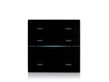 Eelectron 9025GM06L03 KNX Multi-Sensor Cover GLASS PAD Line 6-way, single, for MC06A01KNX-3 – black