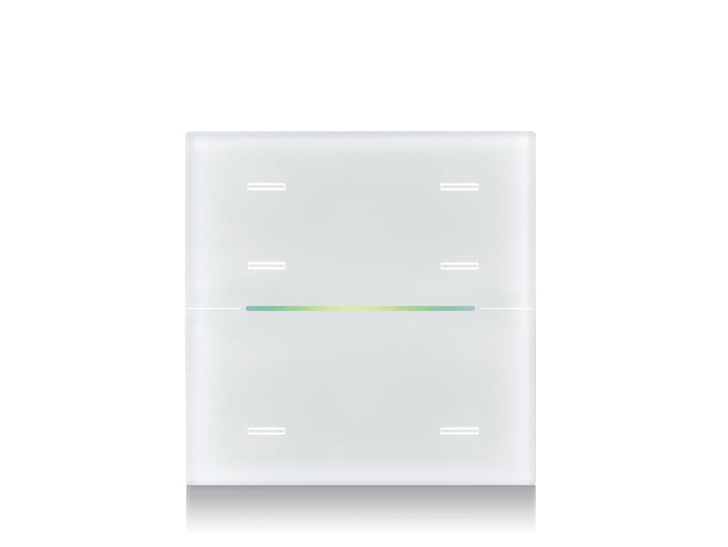 Eelectron 9025GM06L01 KNX Multi-sensor Cover GLASS PAD Line 6-way, single, for MC06A01KNX-1 – white