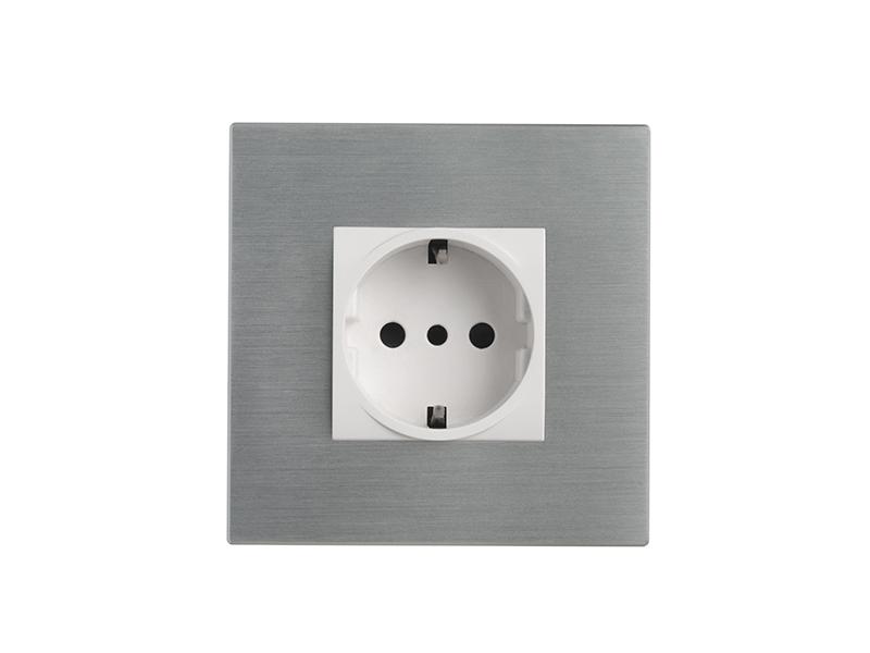 Eelectron PO45A01MT-SH Cover Frame 45 Metal Silver