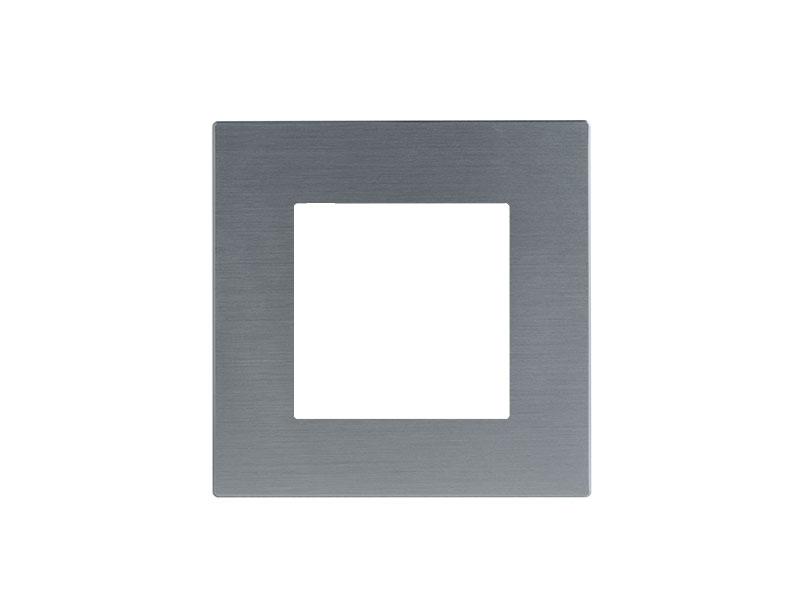 Eelectron PO55A01MT-SH Cover Frame 55 single – Metal Silver