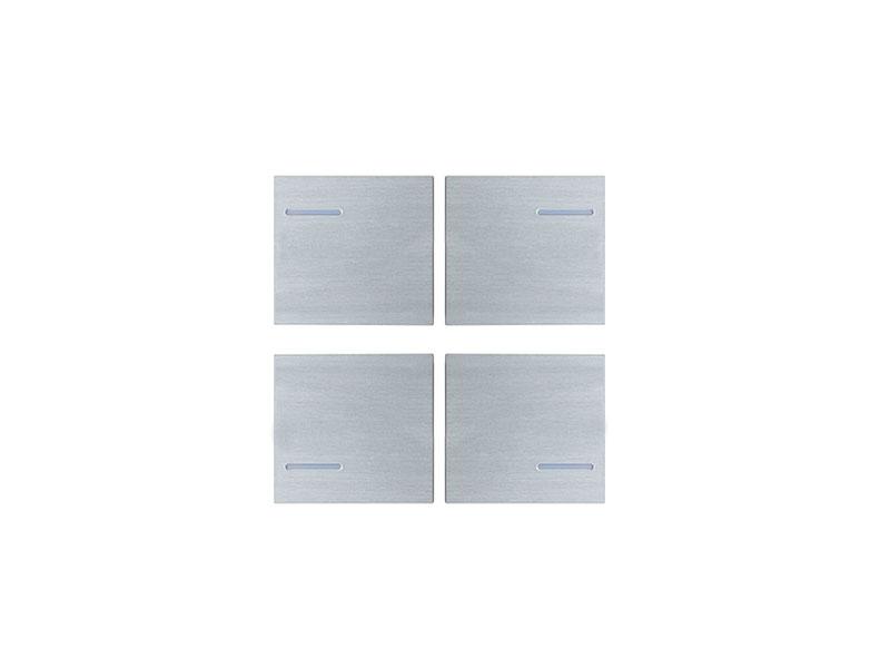 Eelectron BK04MT-SH Keypad Set 4 pieces – Metal Silver