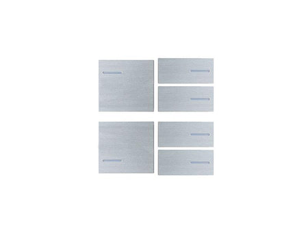 Eelectron BK24MT-SH Keypad Set 2x left, 4x right – Metal Silver