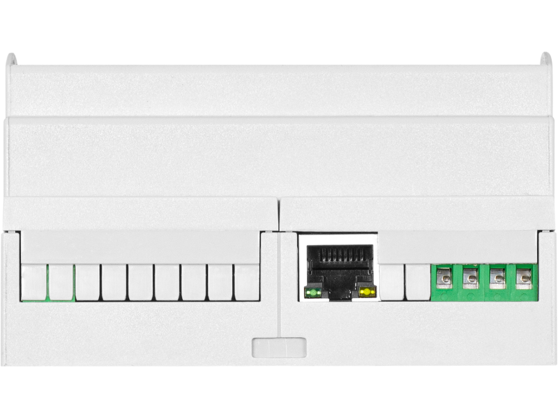 NETIO PowerDIN ZK3 side view, terminals