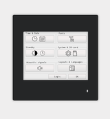 Touch_IT-PC35 - KNX 3.5" Color Touch Panel with Temperature Sensor, Flush Mount