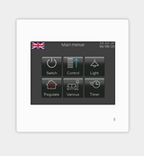 Touch_IT-PC35 - KNX 3.5" Color Touch Panel with Temperature Sensor, Flush Mount