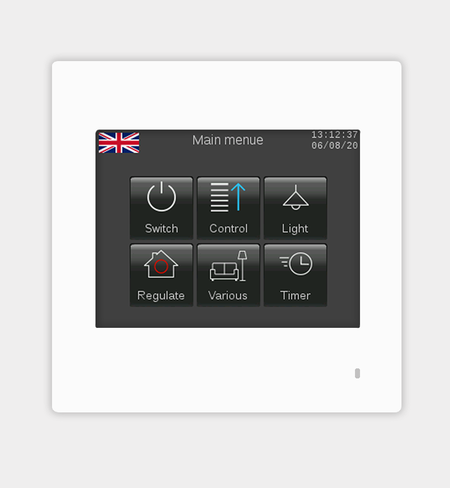 Touch_IT-PC35 - KNX 3.5" Color Touch Panel with Temperature Sensor, Flush Mount
