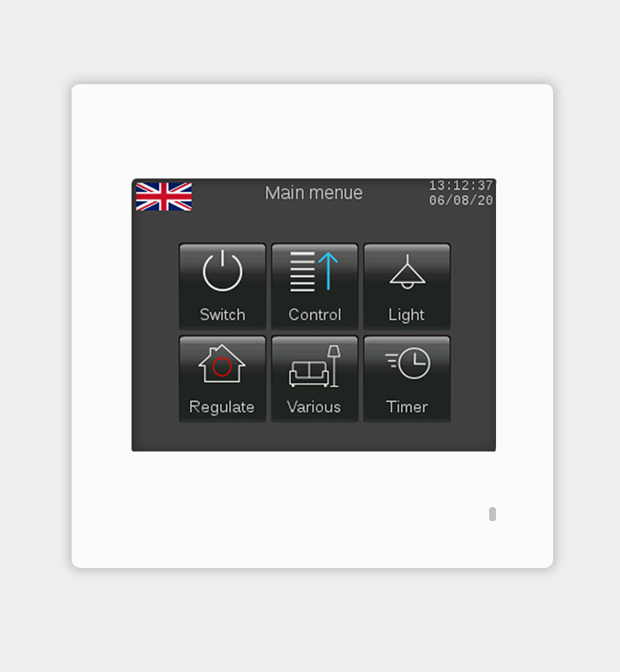Touch_IT-PC35 - KNX 3.5" Color Touch Panel with Temperature Sensor, Flush Mount