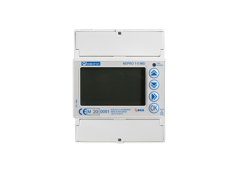 Eelectron PM30E02IRE Energy Meter 3-phase, converter, 5 A and 1 A