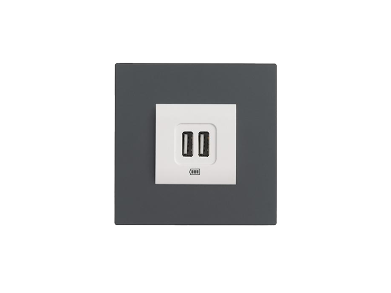 Eelectron PO45A01MV-GO OL-U Socket Cover Frame 45 mm, 2-Module – Metal Gold