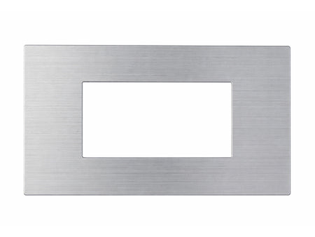 Eelectron PO45A04MT-SH Cover Frame 4-fold – Metal Silver
