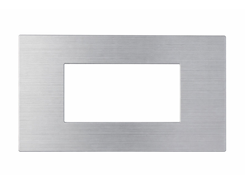 Eelectron PO45A04MT-SH Cover Frame 4-fold – Metal Silver