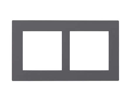 Eelectron PO60A60FX-0724 Cover Frame  60+60 Fenix Grey 0724