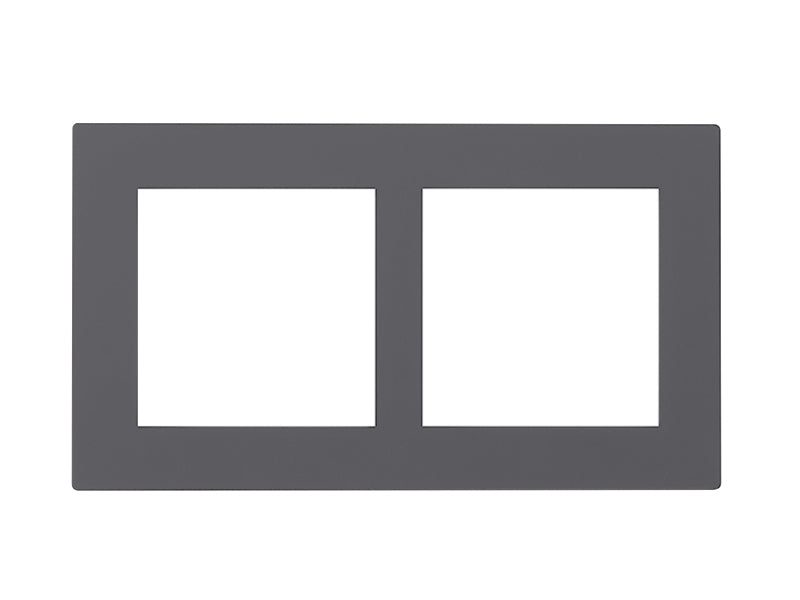 Eelectron PO60A60FX-0724 Cover Frame  60+60 Fenix Grey 0724