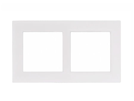 Eelectron PO60A60PL-4 Cover Frame  60+60  Painted Plastic Helvetia White