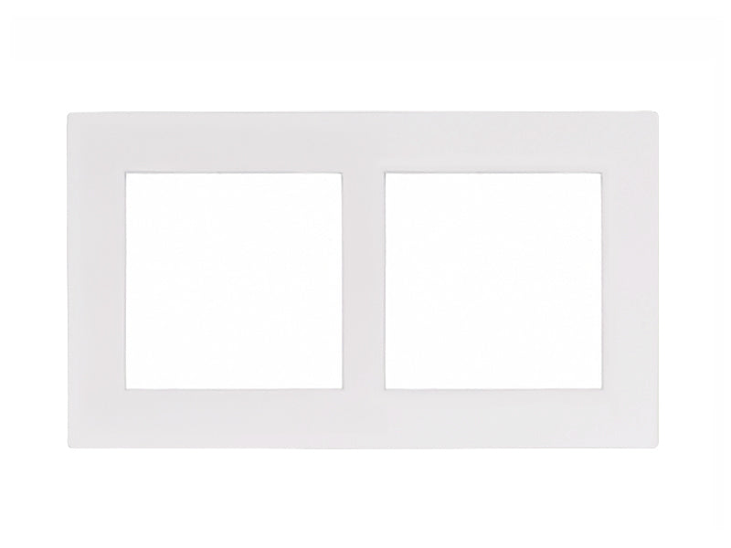 Eelectron PO60A60PL-4 Cover Frame  60+60  Painted Plastic Helvetia White