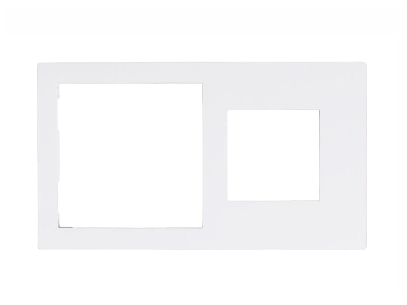 Eelectron PO71A45PL-1 Cover Frame Double 71+45  Painted Plastic White