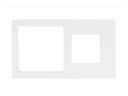 Eelectron PO71A45PL-1 Cover Frame Double 71+45  Painted Plastic White