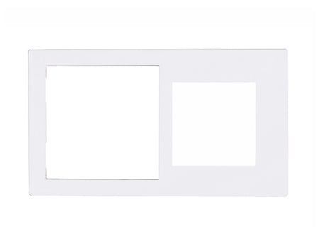 Eelectron PO71A55FX-0030 Cover Frame Double 71+55 Fenix White 0030