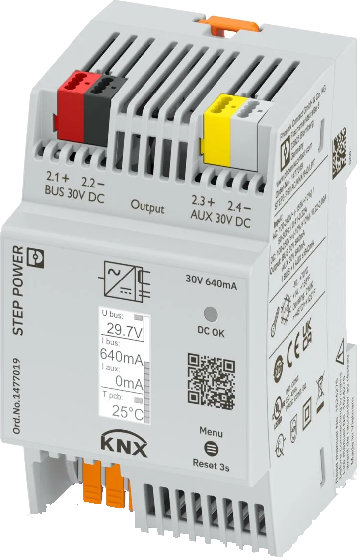 KNX power supply 640mA - STEP3-PS/1AC/KNX/640/LPT