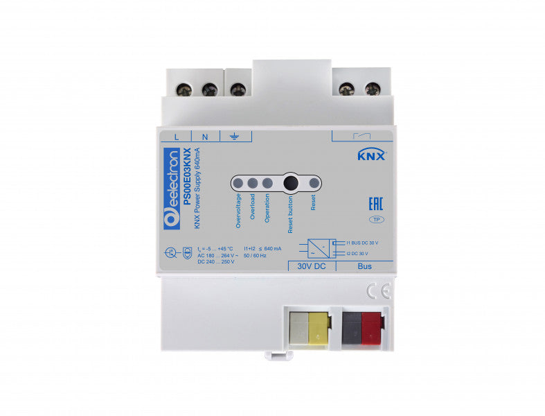 Eelectron PS00E03KNX KNX Power Supply Unit 640 mA, with diagnostic contact