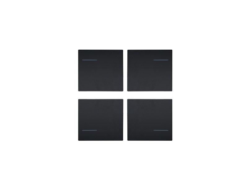 Eelectron BK04PLL-3 Keypad Set 4 pieces – Black plastic